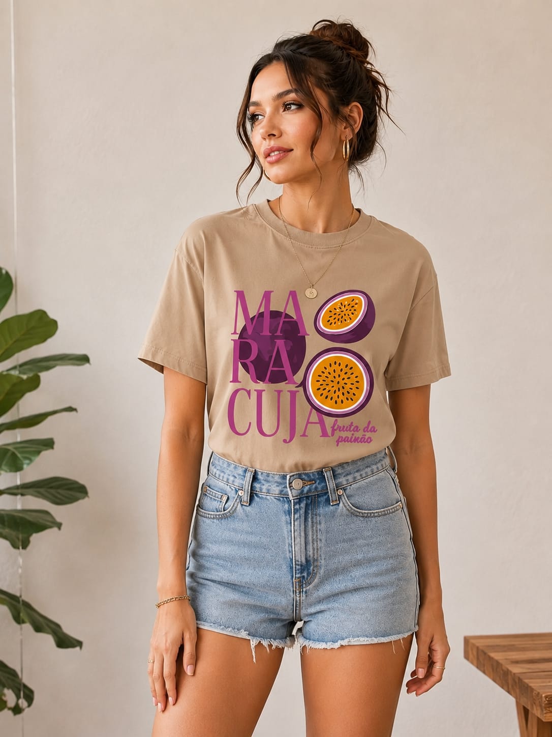 Maracuja tshirt - Koffie