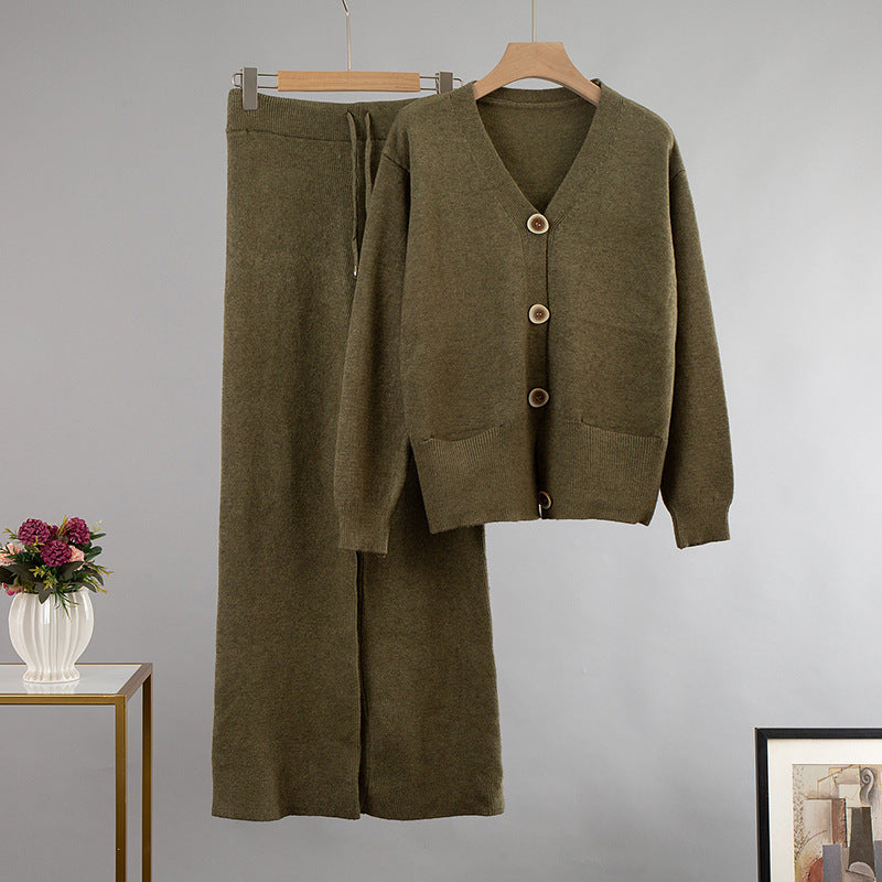Cardigan Sweater Suit