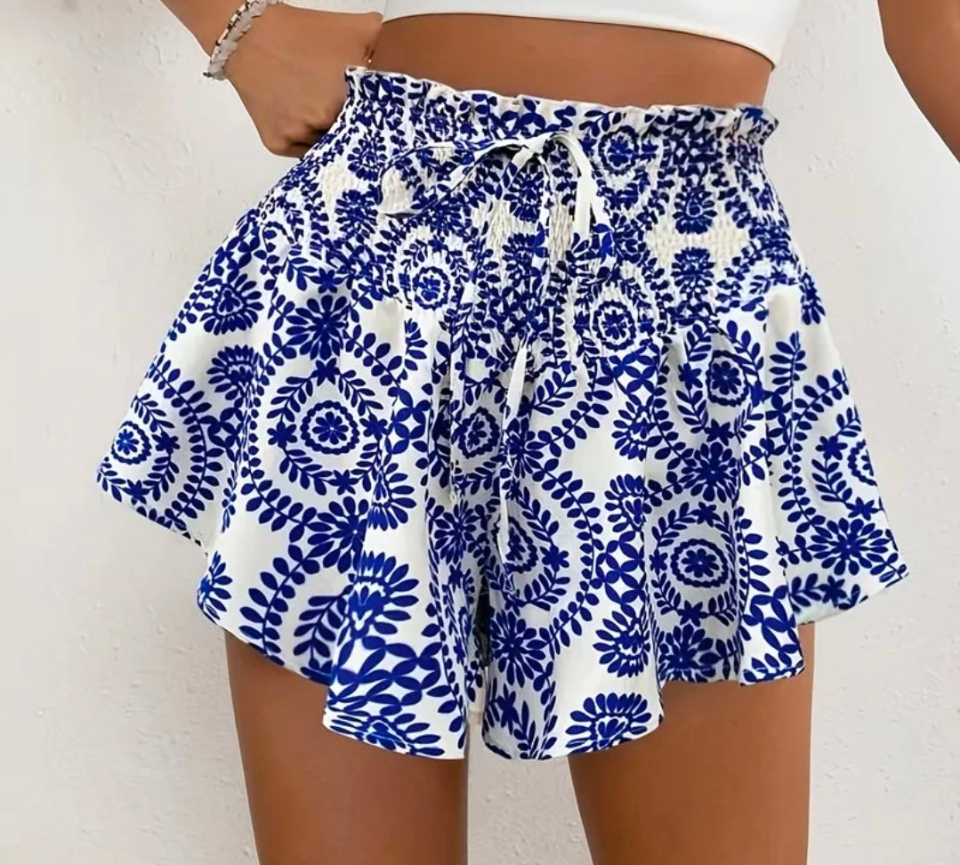Delfs broek rokje - blauw