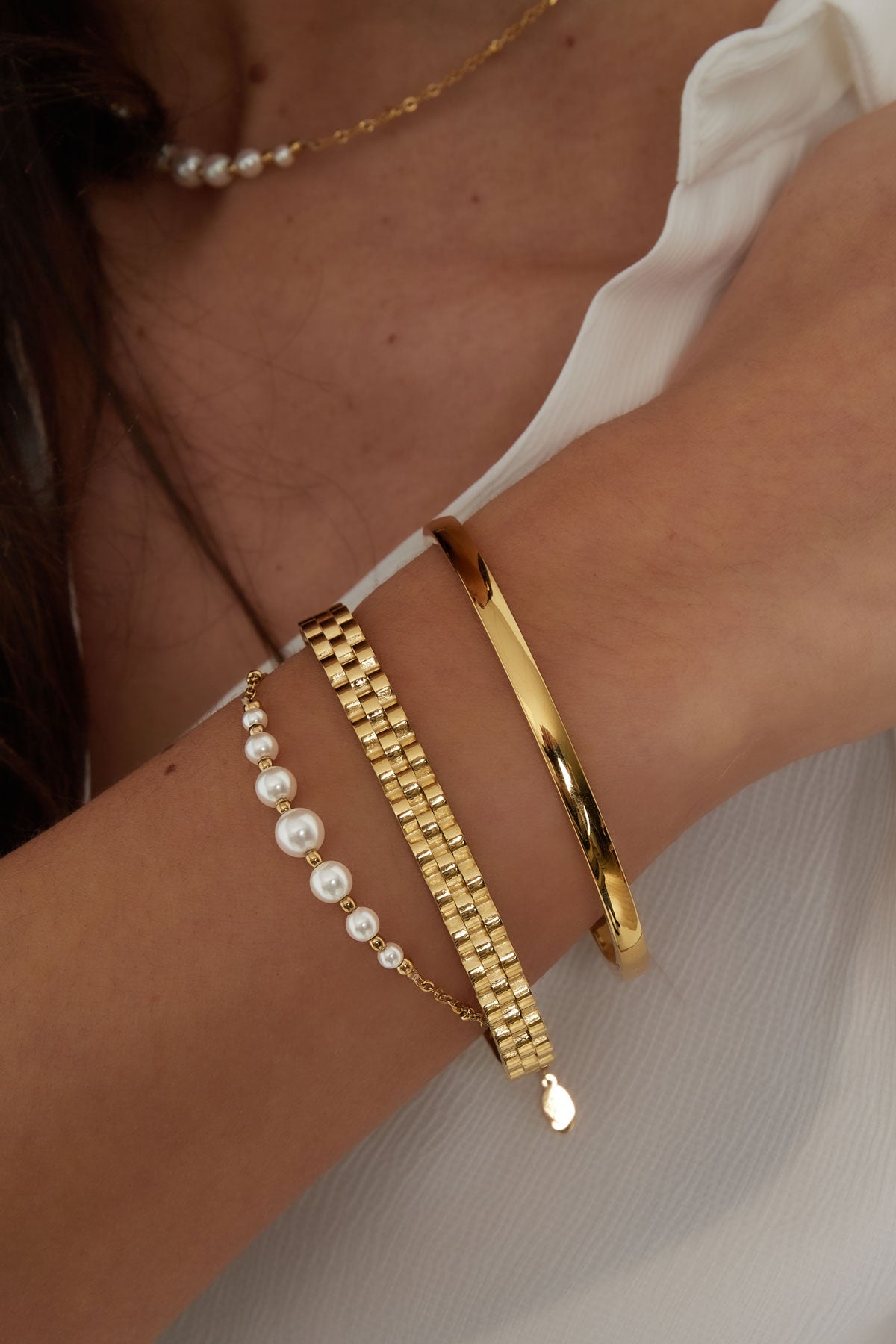 schakel bangle armband