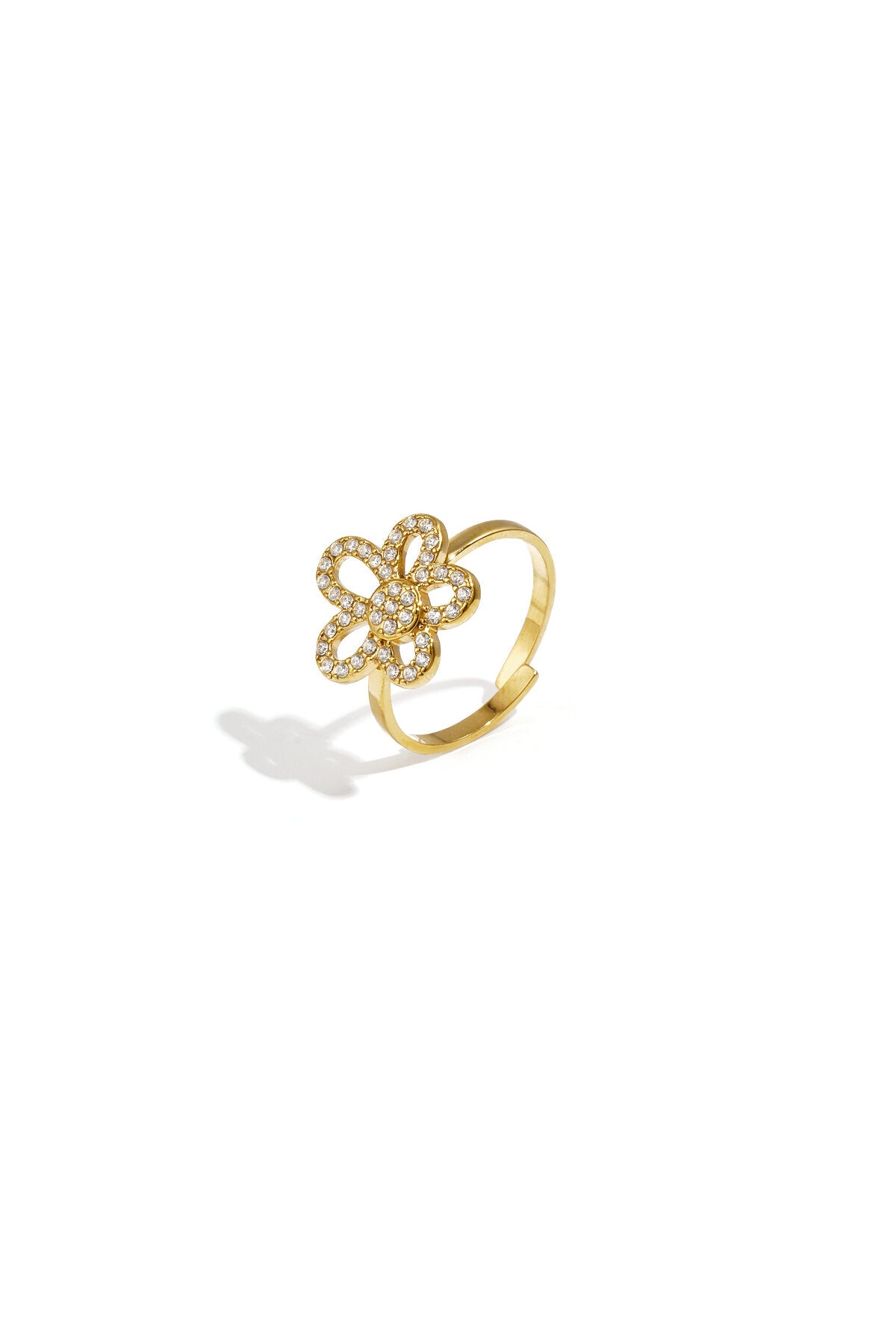Ring met bloem