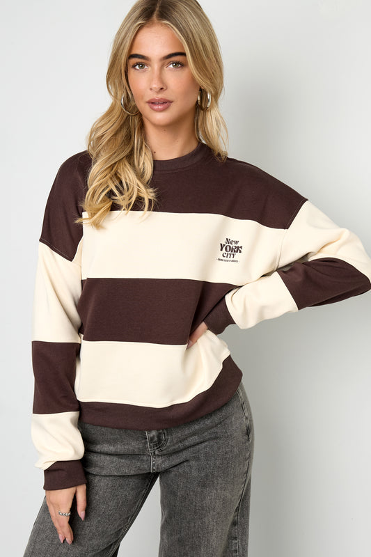 The Striped Loving trui