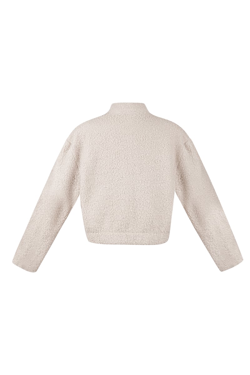 Boucle bomber jacket