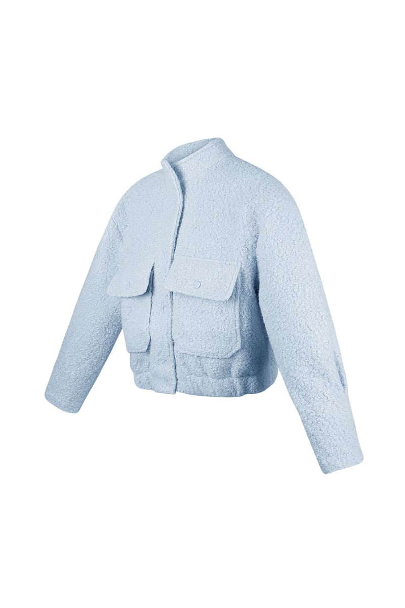 Boucle bomber jacket