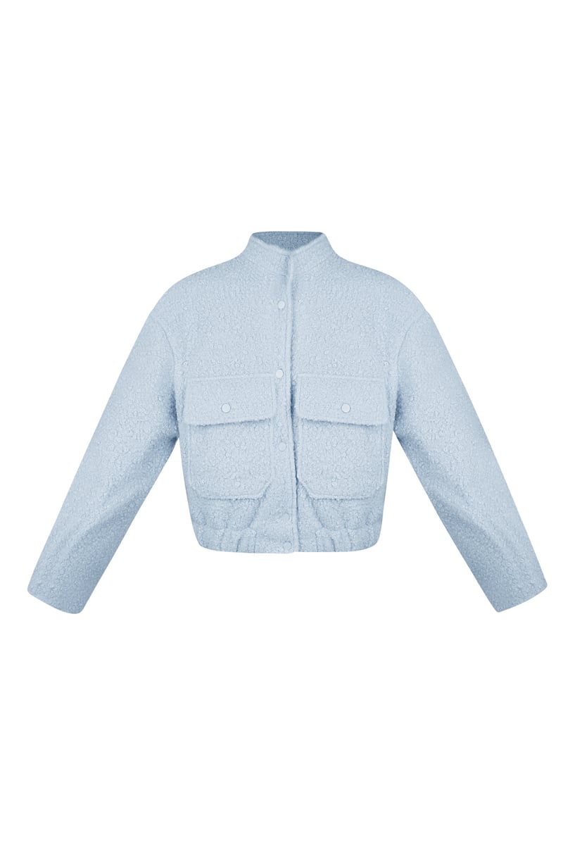 Boucle bomber jacket
