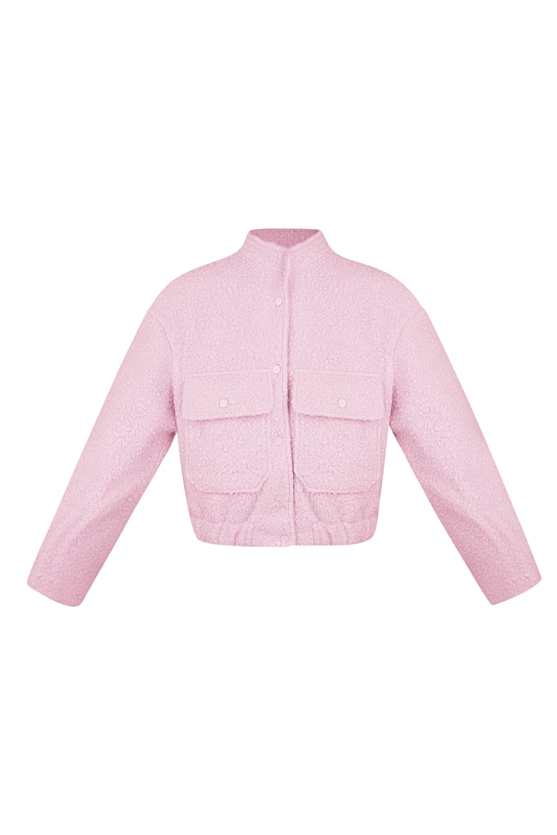 Boucle bomber jacket