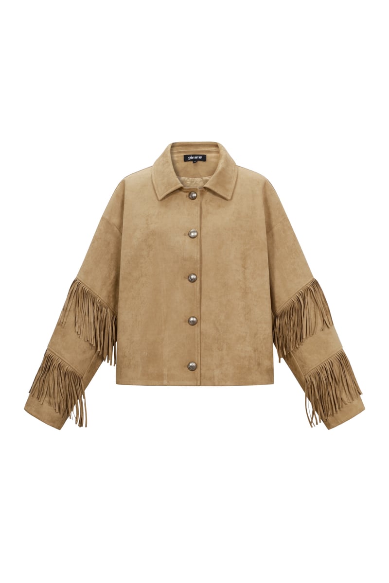 Suede-look jacket