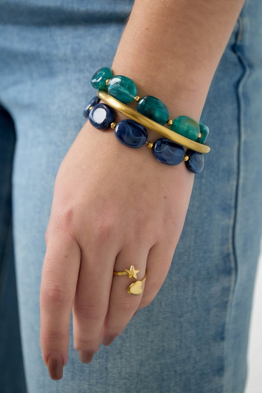 Armbanden met acryl kralen 