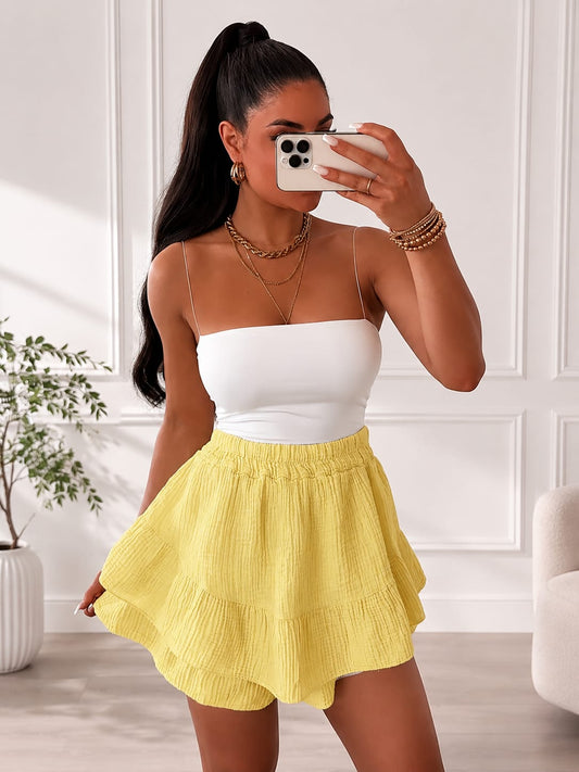 Daisy skort - Butter yellow