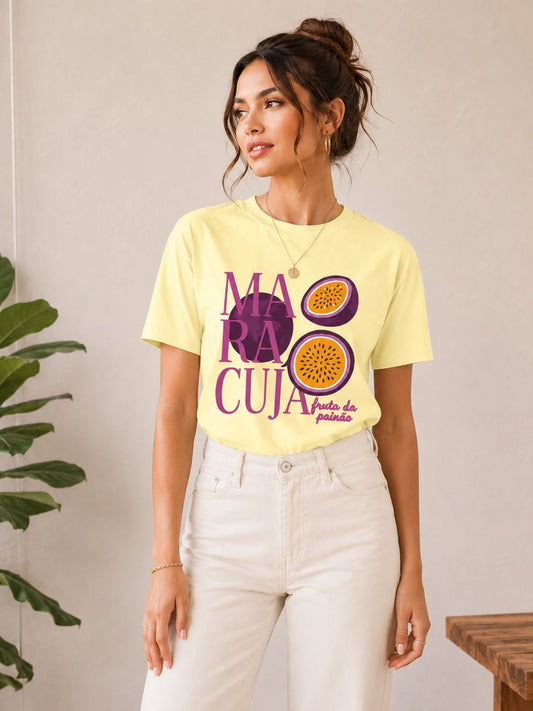 Maracuja tshirt - Licht geel