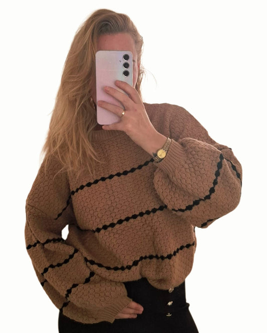 Kylie trui - Camel