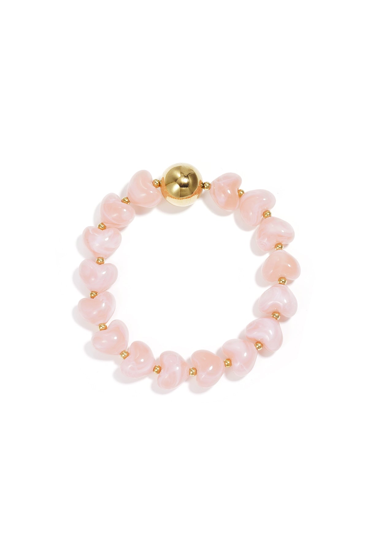 Armbanden met acryl kralen Hart 