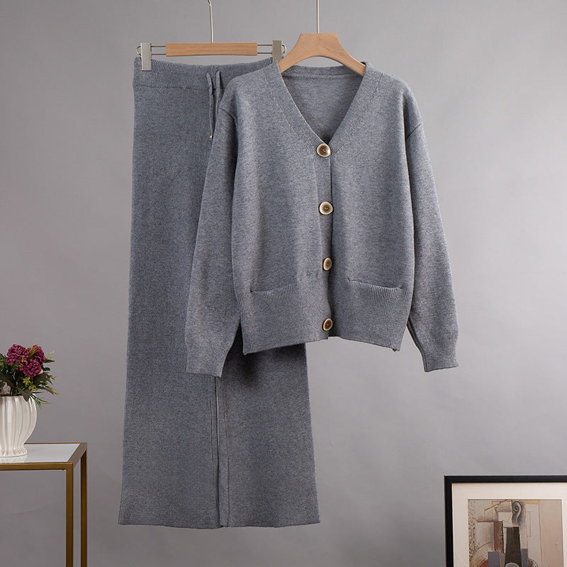 Cardigan Sweater Suit