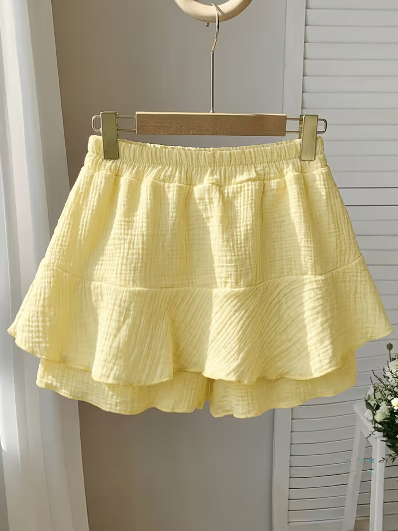 Daisy skort - Butter yellow