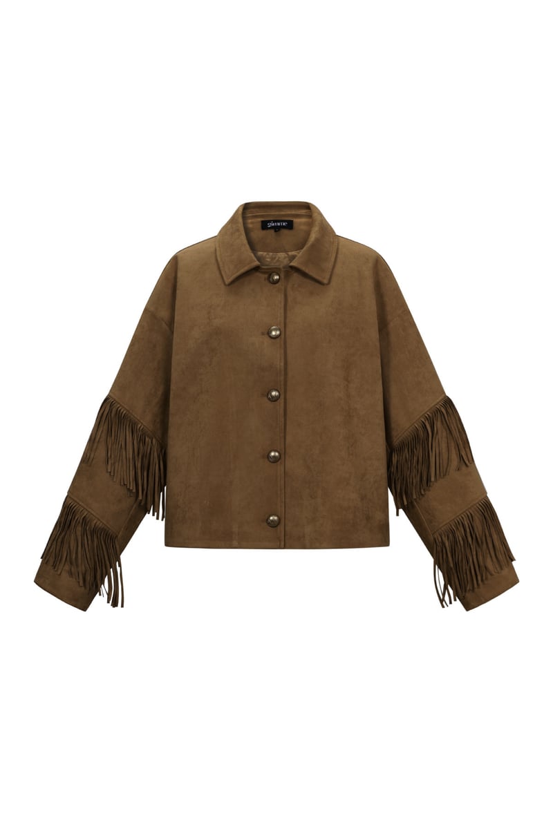 Suede-look jacket