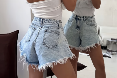 Denim flair broekje