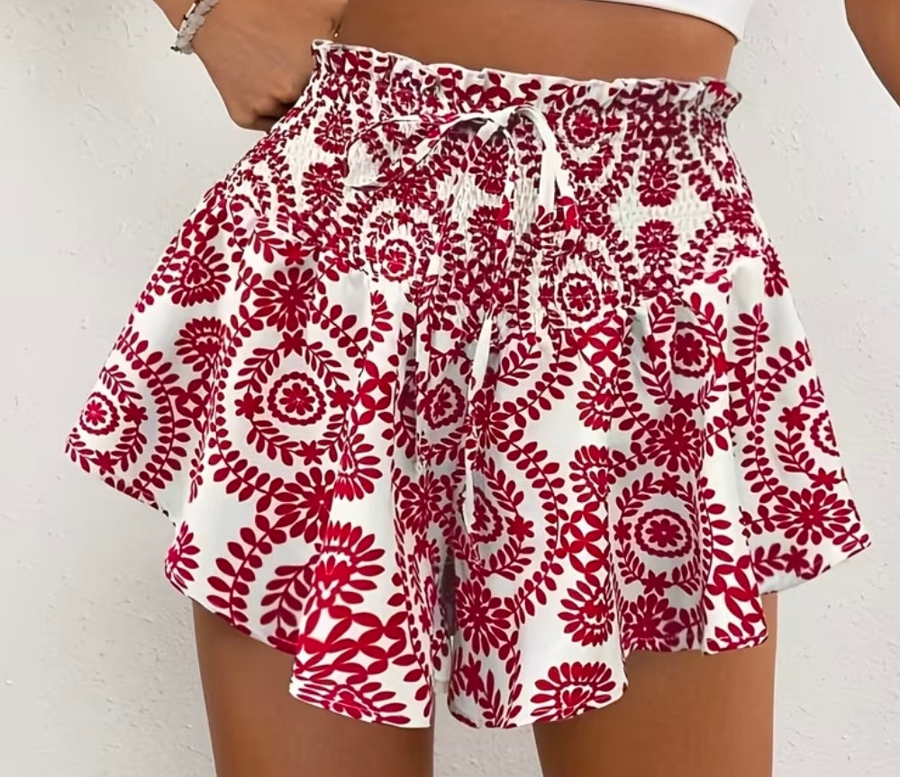 Delfs broek rokje - rood