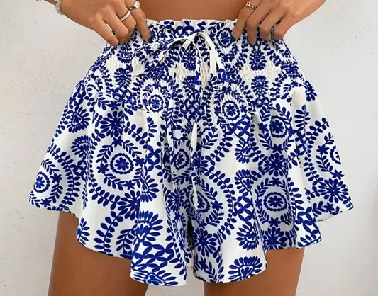 Delfs broek rokje - blauw