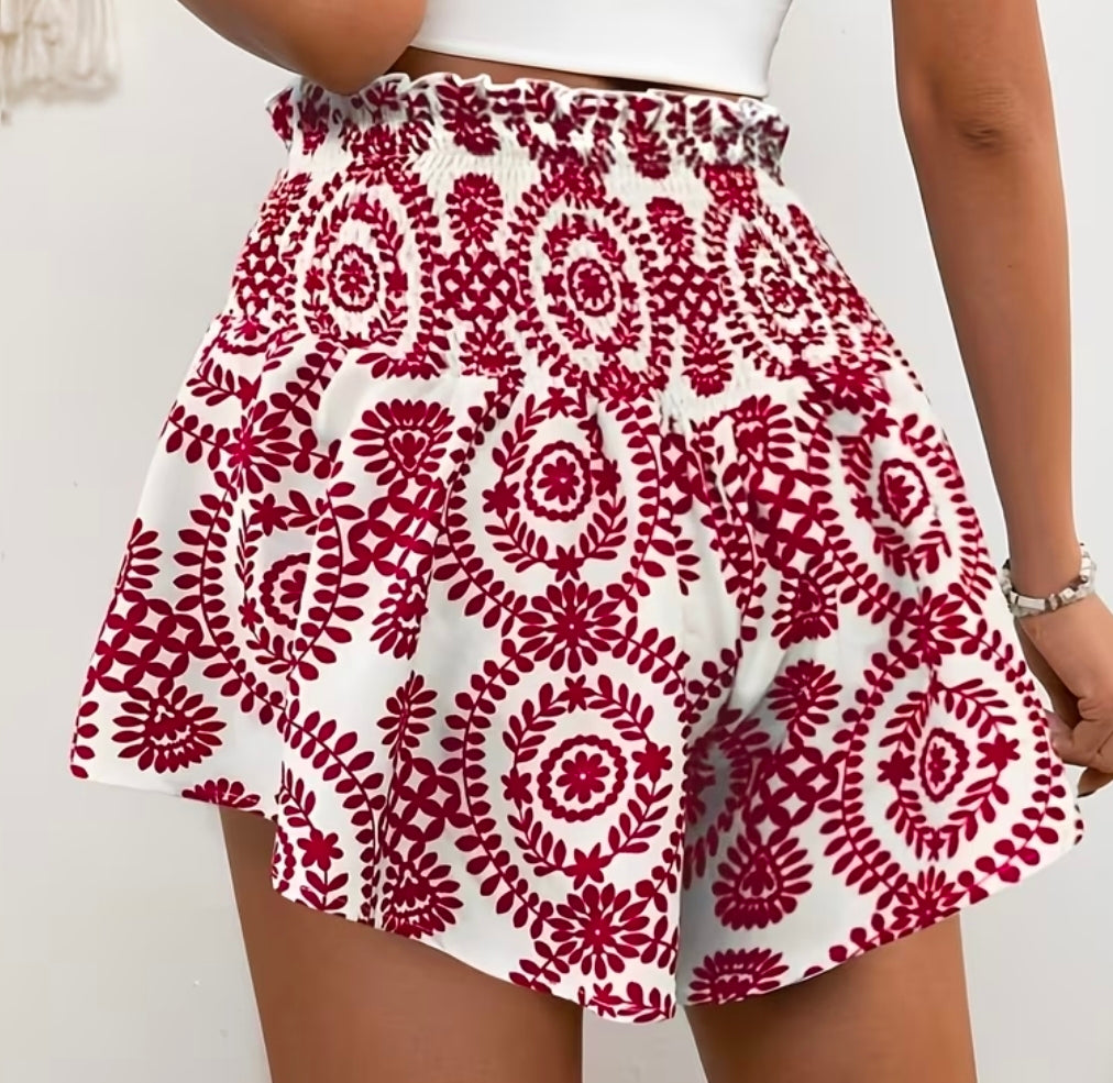 Delfs broek rokje - rood