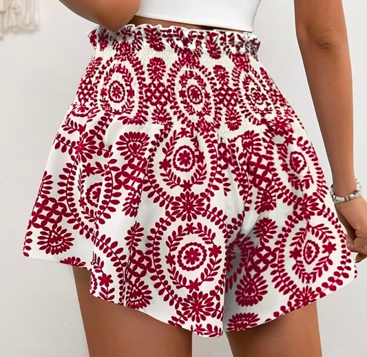 Delfs broek rokje - rood